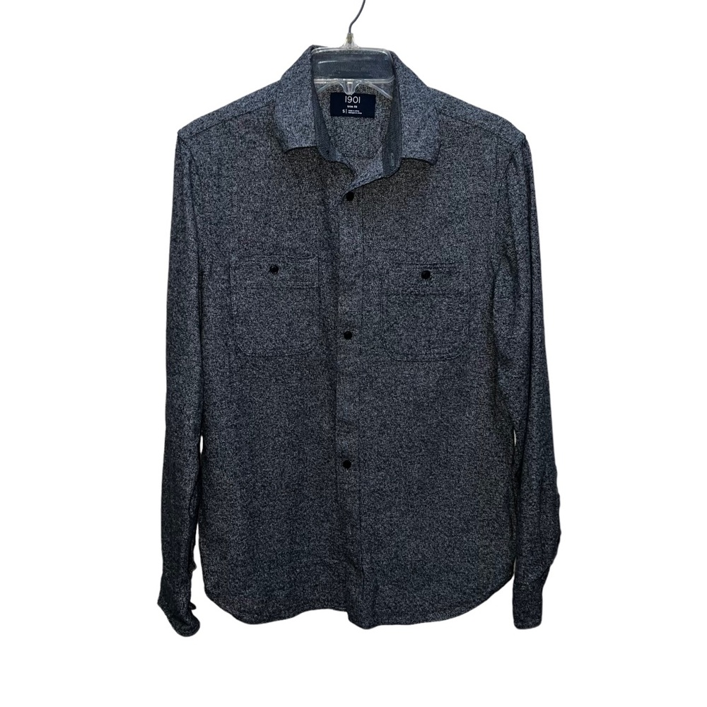1901 Gray Button Up